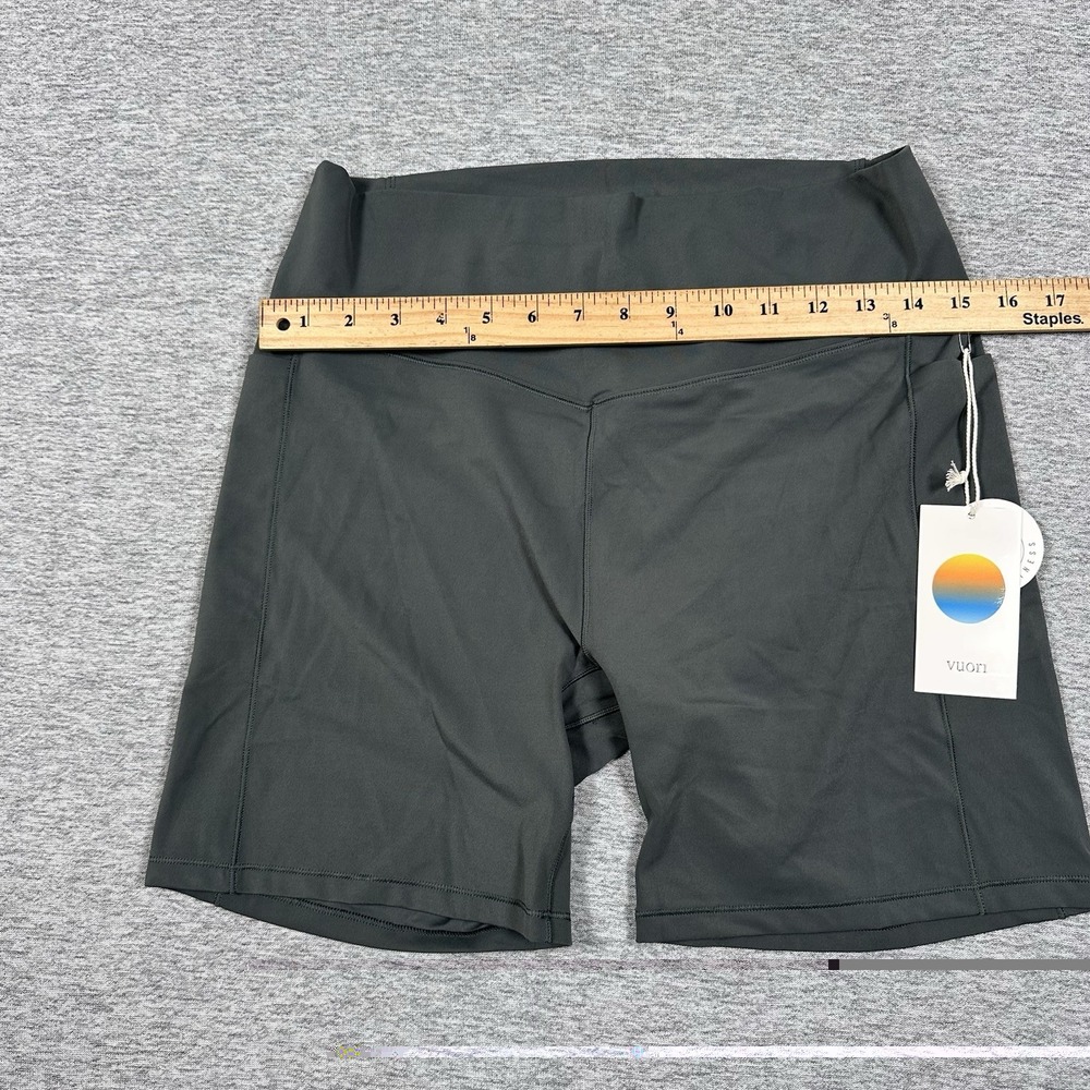 Vuori All The Form Short Womens XL Dark Jade Pocket 6'' Active Gym Fitness NEW - Picture 3 of 10